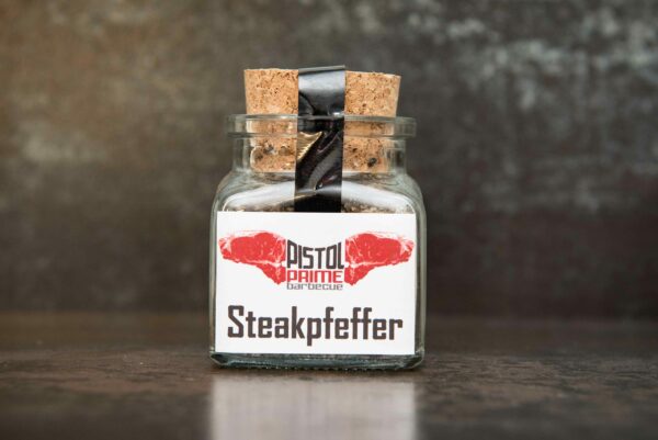 Pistol's Steakpfeffer im Korkenglas (SteakPfeffer k scaled) - Kaufe Online Fleisch, Grills und Zubehör