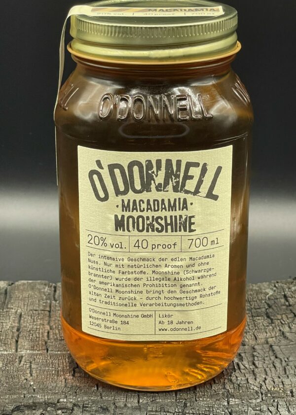 O’Donnell Moonshine Macadamia 700ml 20% vol. (Odonnell Macadamia Moonshine scaled) - Kaufe Online Fleisch, Grills und Zubehör